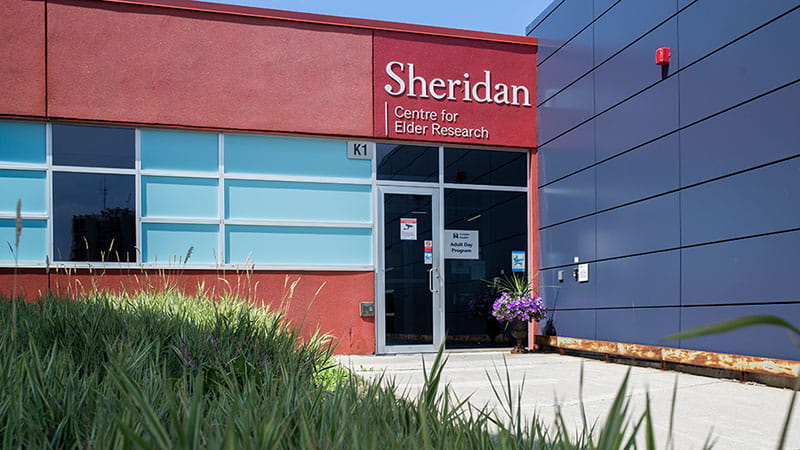 Entrance to the Sheridan Centre for Elder Research