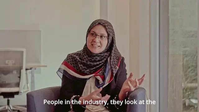Women discussing the manufacturing industry during and interview
