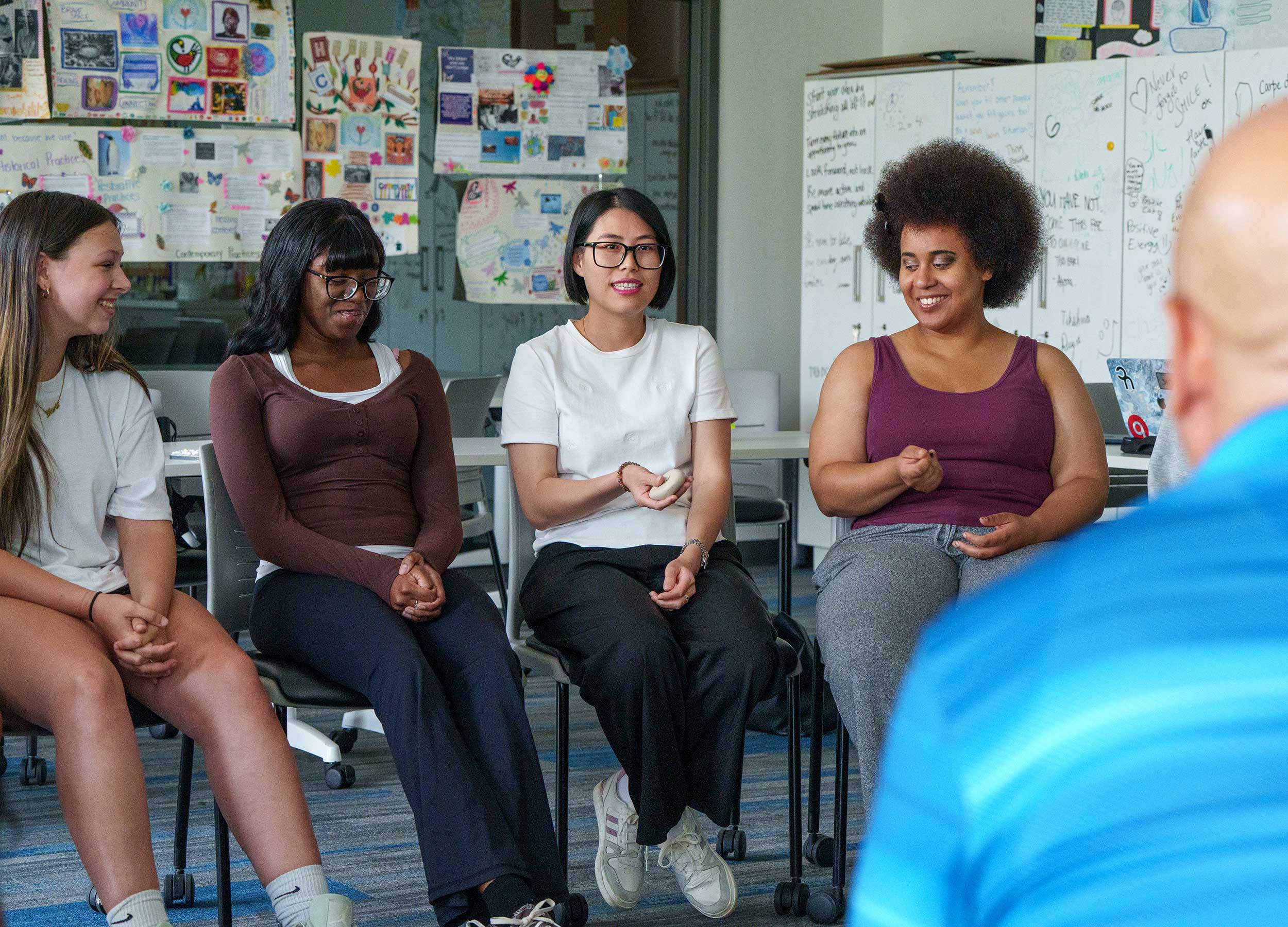 Child & Youth Care students in a classroom