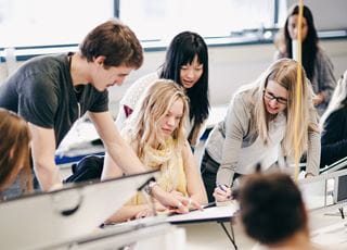 Interior Design students in a classroom
