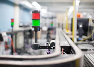 Manufacturing management students in a classroom