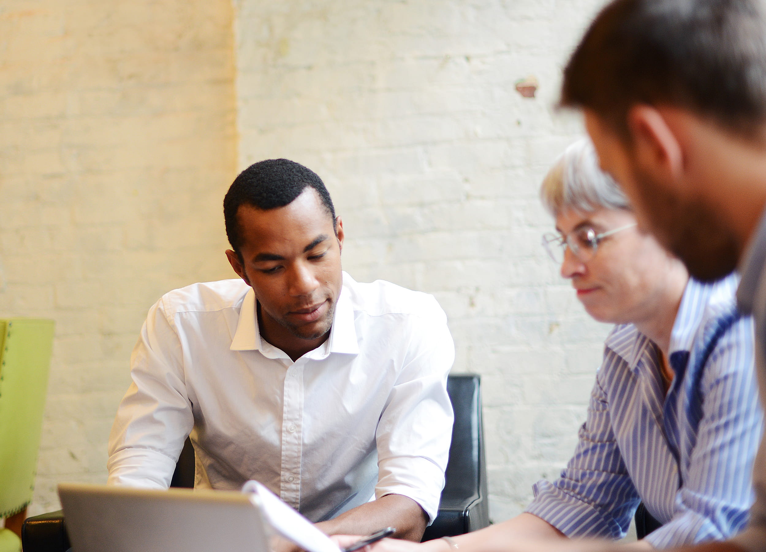 Project managers in a meeting room