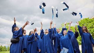 Sheridan convocation grads celebrating