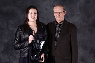 Rob Till with award recipient