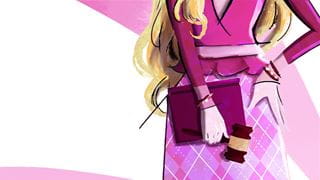 Figure holding a notebook and gavel