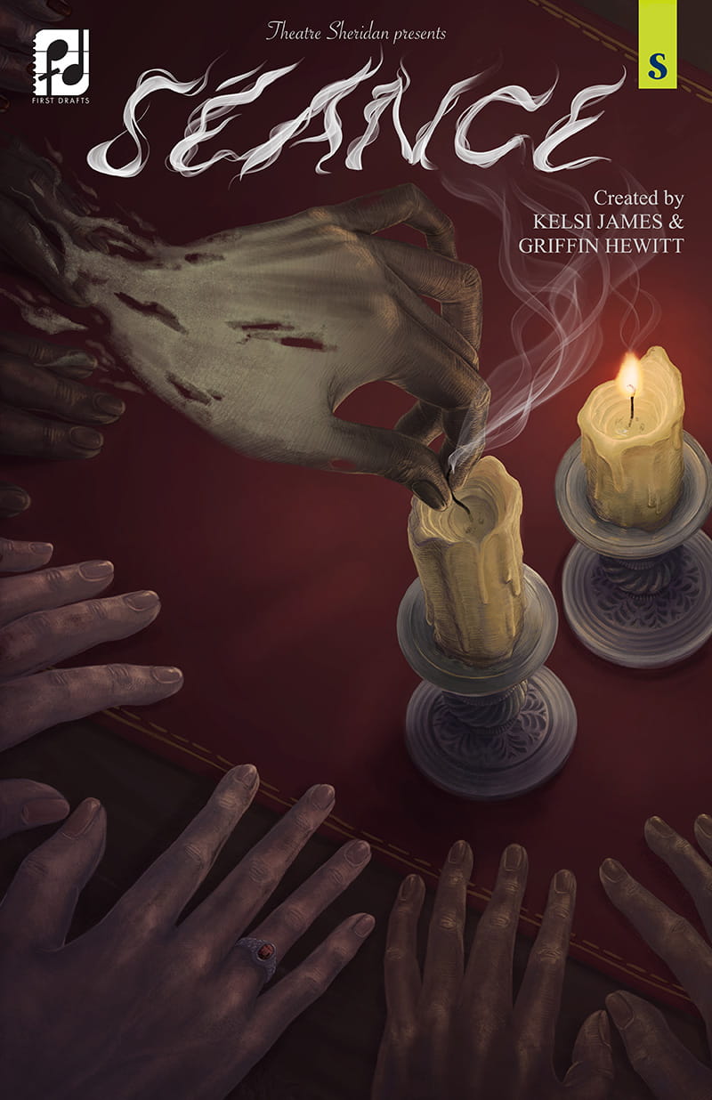 Theatre Sheridan presents ³§Ã©²¹²Ô³¦±ð | Ghostly hand extinguishing a candle with forefinger and thumb